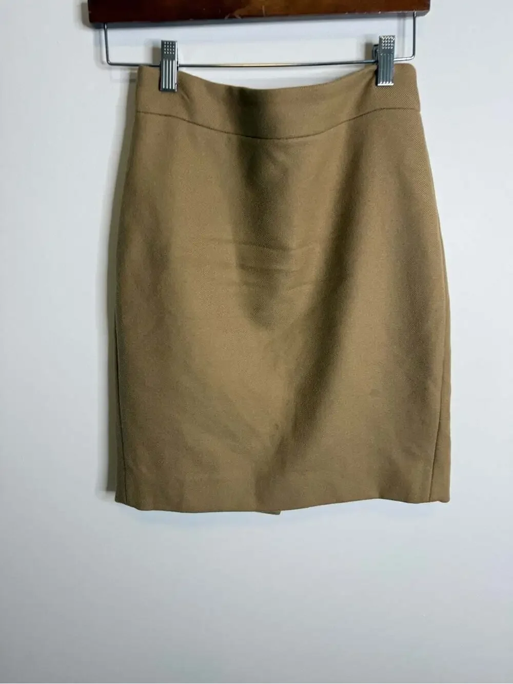 J Crew no. 2 Classic Camel Pencil Skirt - Women's wool size 4P